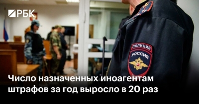 Рост числа штрафов для иноАгентов: индикатор напряженности в российской политике